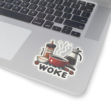 Load image into Gallery viewer, Fresh Woke Coffee Vinyl Stickers, Laptop, Foodie, Beverage, Thirst Quencher #1
