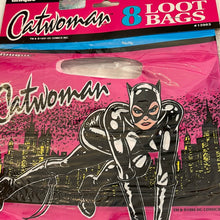 Load image into Gallery viewer, Unique 1991 Pink. &amp; Black Catwoman 8 Party Loot Candy Bags #13983
