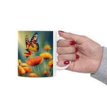 Load image into Gallery viewer, November Topaz Birth Month Colors Fairies &amp; Butterflies #4 Mug 11oz mug AI-Generated Artwork
