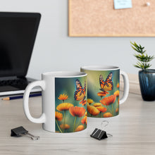 Load image into Gallery viewer, November Topaz Birth Month Colors Fairies &amp; Butterflies #4 Mug 11oz mug AI-Generated Artwork
