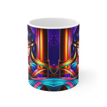 Load image into Gallery viewer, Mardi Gras Mask Ribbon #2 Mug  AI-Generated Artwork 11oz mug
