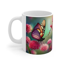 Load image into Gallery viewer, July Ruby Birth Month Colors Fairies &amp; Butterflies #2 Mug 11oz mug AI-Generated Artwork
