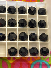 Load image into Gallery viewer, Crystals beads Jet, Black 12mm Round #5000 4pcs Beading Supplies
