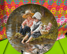 Load image into Gallery viewer, Sandra Kuck Little Anglers Collector 9.25" Plate #2314AM (Pre-owned)
