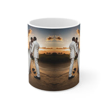 Load image into Gallery viewer, But Not Before Golf Traditional African American Culture Dress Bride and Groom Jumping the Broom Ceremony Ceramic Mug 11oz AI Generated Image
