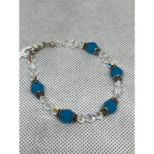Load image into Gallery viewer, Carribean Blue Rounds - Handcrafted Austrian Crystal Beads Bracelet Jewelry
