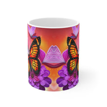 Load image into Gallery viewer, Colorful Monarch Butterflies #3 Mug 11oz mug AI-Generated Artwork
