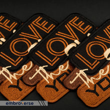 Load image into Gallery viewer, EMBROVERSE Love The Skin You're in Patch - Melanin Shades Black Queen - Embroidered Iron On - Size: 4.3 x 2.4 inches
