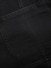 Load image into Gallery viewer, CIDER Womens Overall Dress with Pockets Denim Jumper Adjustable Strap Jean Dresses Loose Fit Summer Outfits Black, XL
