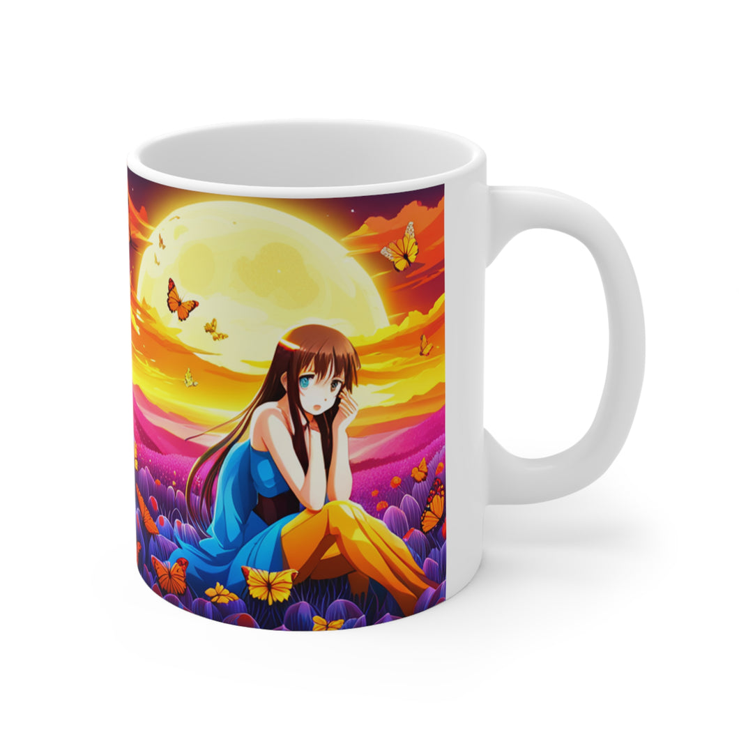 Lunar Moon Fantasy Art Anime #13 Ceramic Mug 11oz AI Generated Artwork