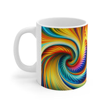 Load image into Gallery viewer, Tye Dye Swirls &amp; Ripples #7 Ceramic 11oz AI Decorative Mug
