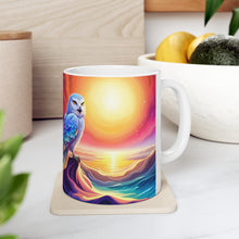 Load image into Gallery viewer, Beautiful Owl Standing in a Sea of Colors #8 Mug 11oz mug AI-Generated Artwork
