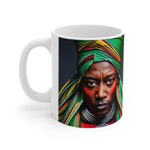 Load image into Gallery viewer, Colors of Africa Warrior King #4 11oz AI Decorative Coffee Mug
