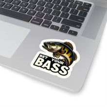 Load image into Gallery viewer, Bet Your Bass Fish Vinyl Stickers, Laptop, Gear, Outdoor Sports Fishing #2
