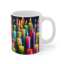 Load image into Gallery viewer, Happy Birthday Candles #8 Ceramic 11oz Mug AI-Generated Artwork
