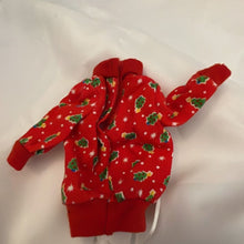 Load image into Gallery viewer, Mattel Barbie Doll Red Christmas Holiday top with White Mitten
