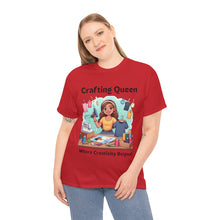 Load image into Gallery viewer, Crafting Queen: Where Creativity Reigns, T-Shirt Designing 100% Cotton Classic
