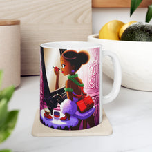 Load image into Gallery viewer, Playing Dress up Just Like Mommie #1 Mug 11oz mug AI-Generated Artwork
