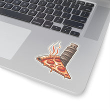 Load image into Gallery viewer, Leaning Tower of Pisa Pizza Slice Foodie Vinyl Stickers, Laptop, Journal, #22
