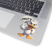 Load image into Gallery viewer, Funny Angry Stubborn Duck Vinyl Stickers, Laptop, Journal, Whimsical, Humor #3
