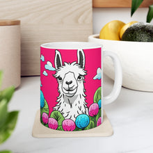 Load image into Gallery viewer, Good Vibes Cute Llama Funny #12 Ceramic 11oz Mug AI-Generated Artwork
