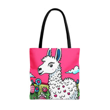 Load image into Gallery viewer, Field of a Llama #6 Tote Bag AI Artwork 100% Polyester
