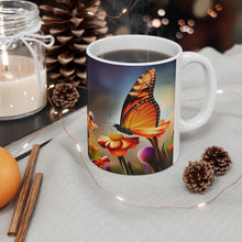 Load image into Gallery viewer, November Topaz Birth Month Colors Fairies &amp; Butterflies #2 Mug 11oz mug AI-Generated Artwork
