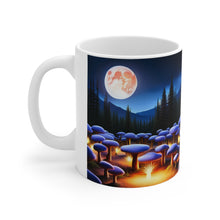 Load image into Gallery viewer, Lunar Moon &amp; Mushrooms Fantasy Art #6 Ceramic Mug 11oz AI Generated
