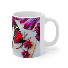 Load image into Gallery viewer, Colorful Monarch Butterflies #8 Mug 11oz mug AI-Generated Artwork
