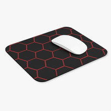 Load image into Gallery viewer, Red and Black Honeycomb Bee Mouse Pad (Rectangle) 9&quot; x 8&quot; High Density oam
