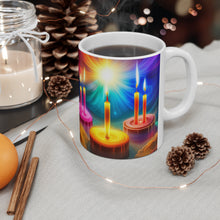 Load image into Gallery viewer, Happy Birthday Candles #15 Ceramic 11oz Mug AI-Generated Artwork
