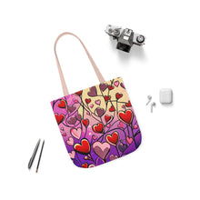 Load image into Gallery viewer, Pink Heart Series #17 Fashion Graphic Print Trendy 100% Polyester Canvas Tote Bag AI Image

