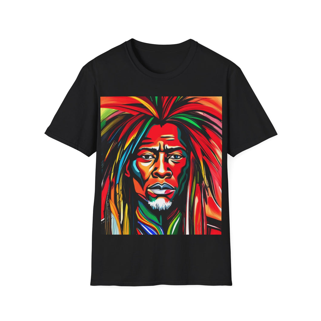 Colors of Africa Warrior King #7 Unisex Softstyle Short Sleeve Crewneck T-Shirt