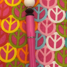 Load image into Gallery viewer, Pink and black mama beaded Custom Handmade Beaded Pen
