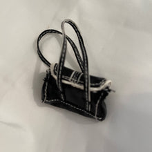 Load image into Gallery viewer, Bratz Doll Purse #44 Vinyl Black &amp; White Tote Purse Handbag (Pre-Owned)

