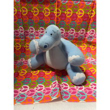 Load image into Gallery viewer, 2005 Fisher Price Light Blue Dinosaur  Plush Stuffed Animal

