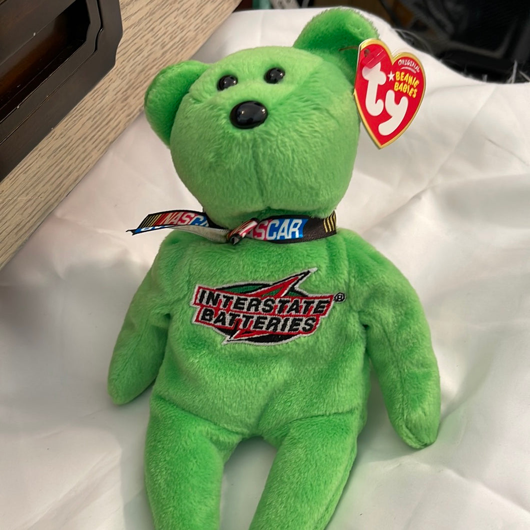 The Nascar Beanie Baby Interstate Batteries #18 J. J. Yeley #18 Retired