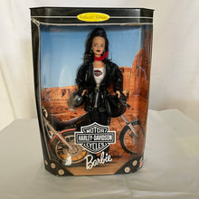 Load image into Gallery viewer, Mattel 1998 Harley Davidson Motor Cycles Barbie Doll (Red/Brown Hair) Collector Edition #22256
