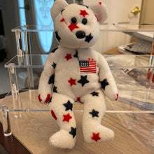 Load image into Gallery viewer, Ty Beanie Baby Glory Bear America USA Retired (Pre-owned)
