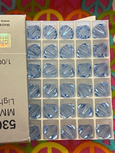 Load image into Gallery viewer, Crystals beads Light Sapphire (211) 10mm Bicone #5301 6pcs Beading Supplies
