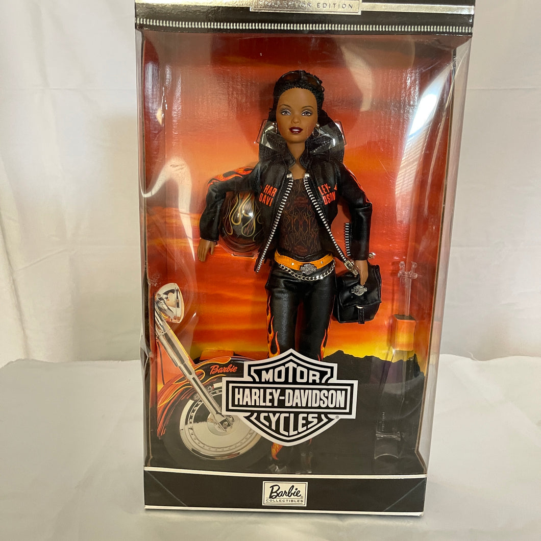 Mattel Harley Davidson Motorcycles Barbie AA Doll Black Hair #29208 Collector Edition