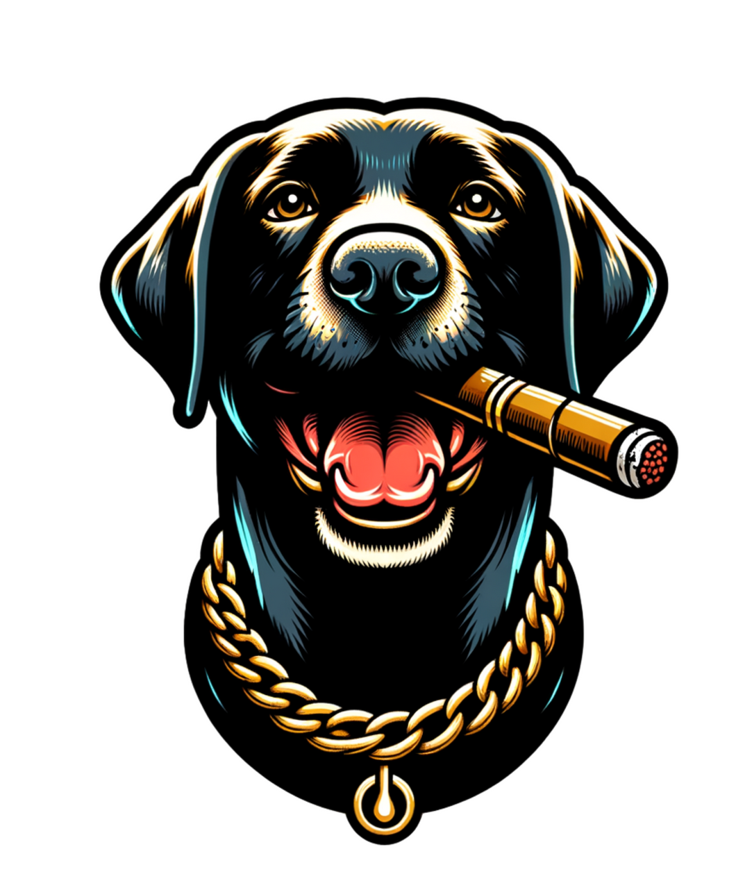 The Big Dog Life Hound, Rottweiler, Pug, Pitbull, Labrador Animal Vinyl Stickers Pug