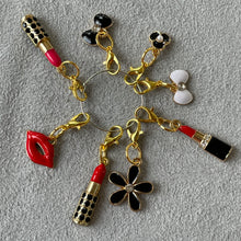 Load image into Gallery viewer, Boujee Bling Charm Collections - Lipstick Beauty Charms Mobile Dust Plug

