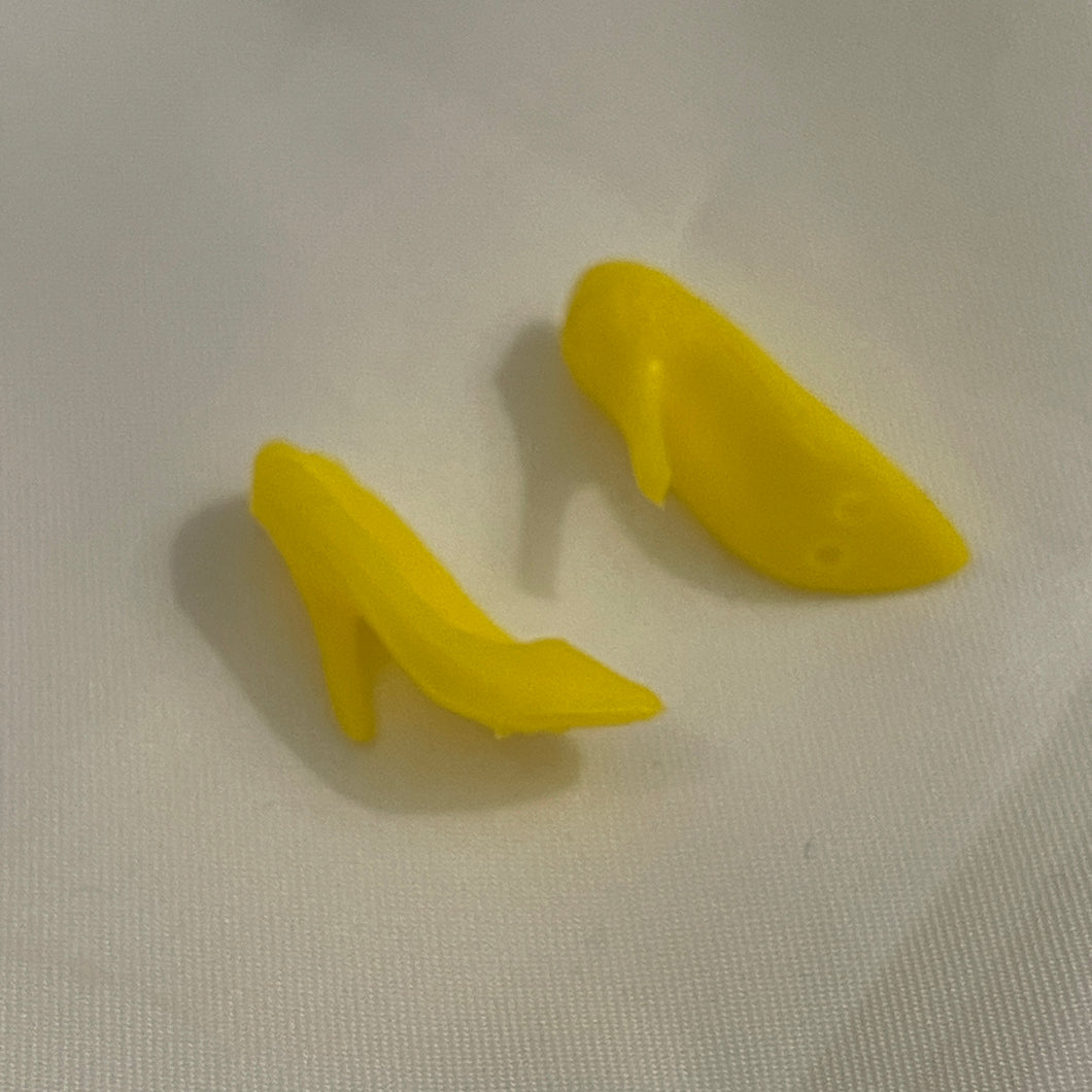 Barbie Doll Shoes #1 Yellow Pumps (Pre-owned)