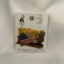 Load image into Gallery viewer, Vintage USA 1996 Atlanta Olympic Pin - 300 Day Countdown Pinback

