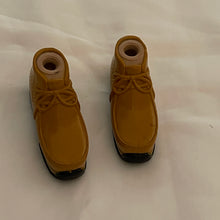 Load image into Gallery viewer, MGA Bratz Boyz Doll Feet Mustard lace tie shoe boots (Pre-Owned)
