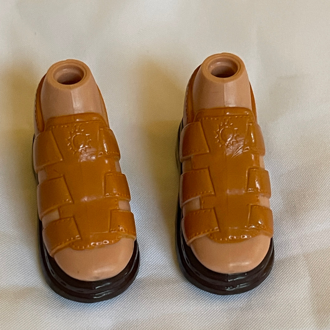 Bratz Boyz Doll Rust Tan Platform Sandal Shoes (Pre-owned)