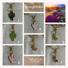 Load image into Gallery viewer, Desert Cactus Charms Mobile Dust Plug Backpack Zipper Pull Tag Stylish Phone Accessories for Every Vibe
