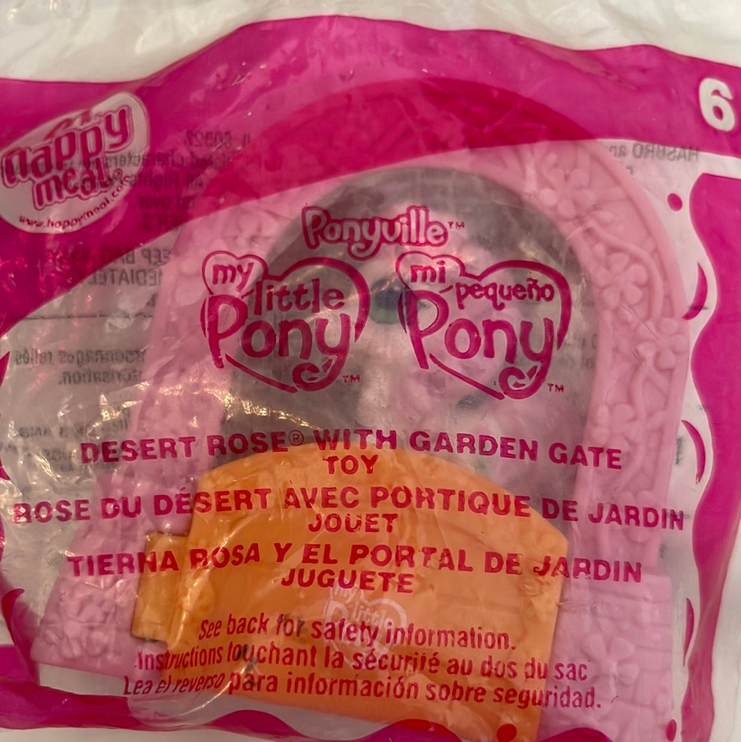 McDonald's 2007 My Little Pony Desert Rose Garden Gate Toy #6