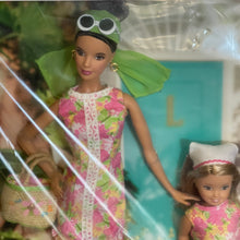 Load image into Gallery viewer, Mattel 2005 Lilly Pulitzer Barbie With Stacie Doll Silver Label Gift Set #H0187
